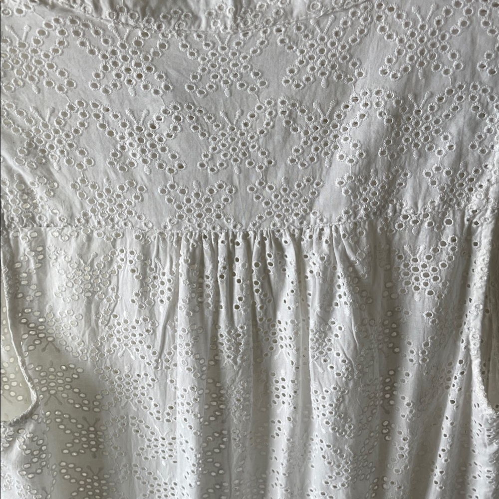 White Eyelet Sleeveless swim cover up by seafolly - Picture 6 of 8
